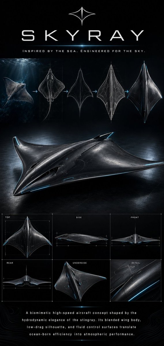 AI Prompt for Futuristic Aerospace Design with Cyberpunk Stingray-Inspired Vehicle