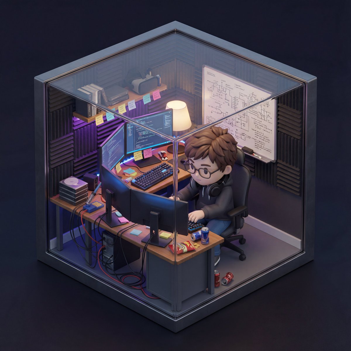 AI Prompt for Generating Isometric 3D Chibi Character Scenes