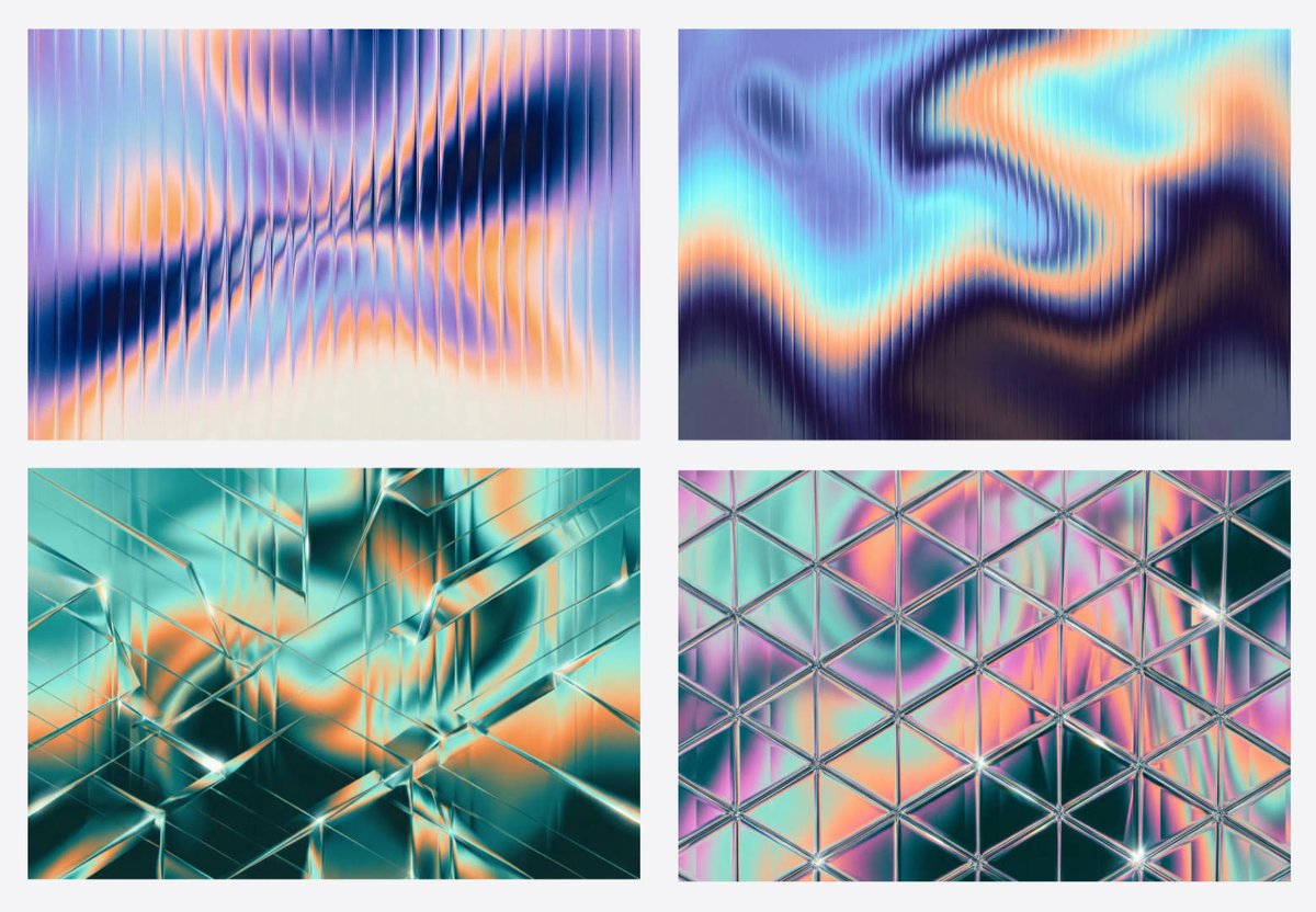 AI Prompt for Generating Stunning Fractal Glass Gradient Images