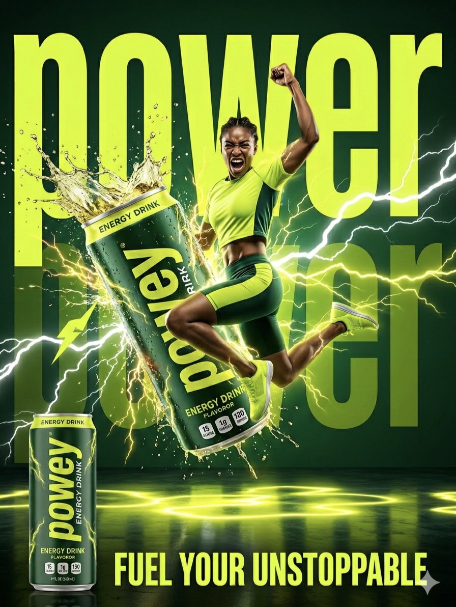 AI Prompt for High-Energy Commercial Image