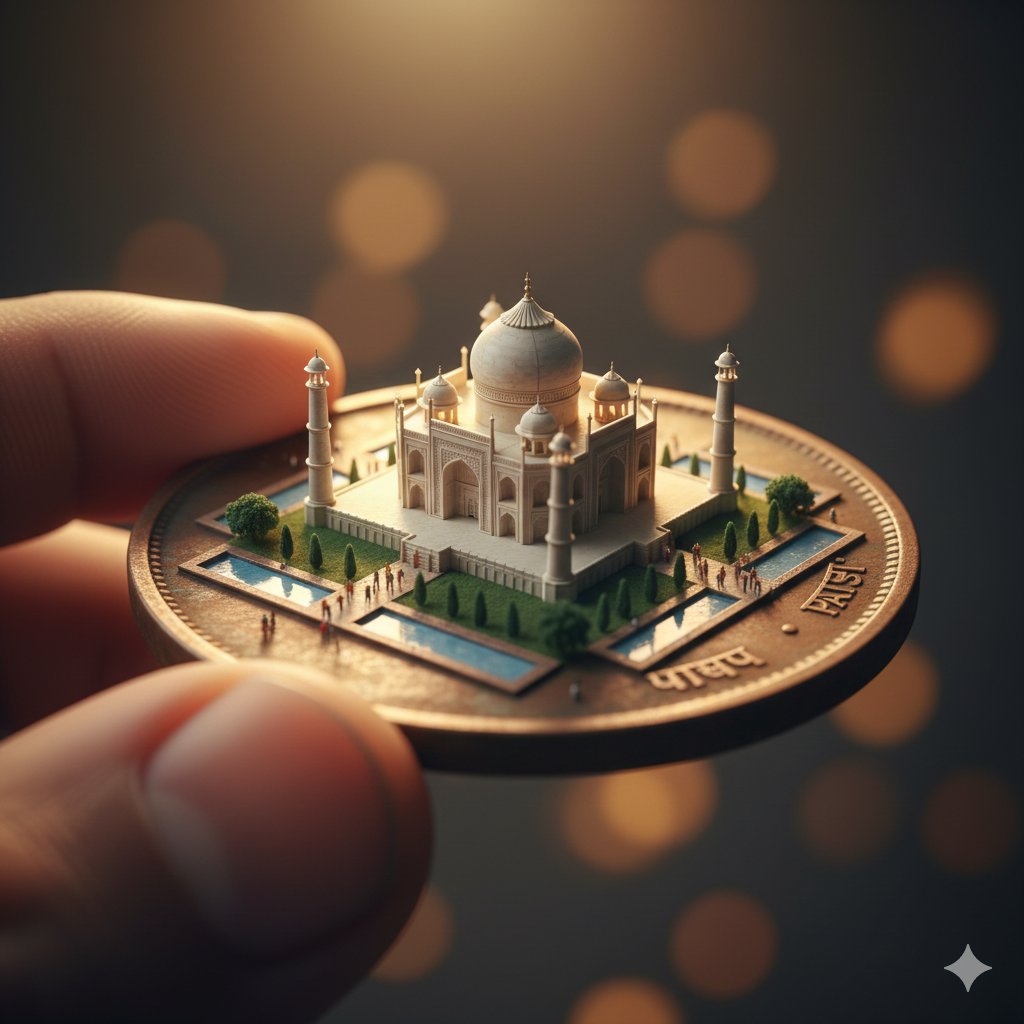 AI Prompt for Highly Detailed 3D Macro Photography on Vintage Coins