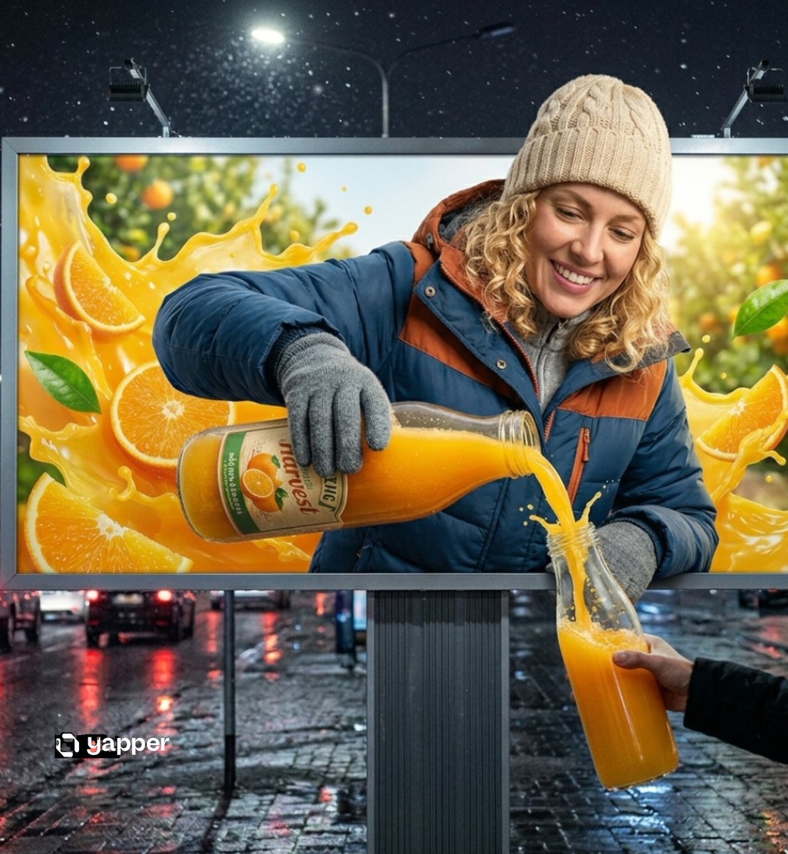 AI Prompt for Hyper-Realistic Roadside Billboard Advertisement