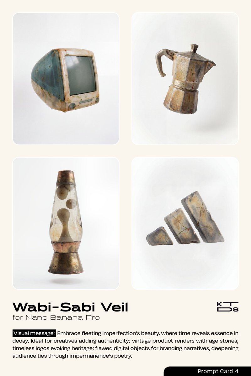 AI Prompt for Imperfect Beauty: Wabi-Sabi Veil Effect