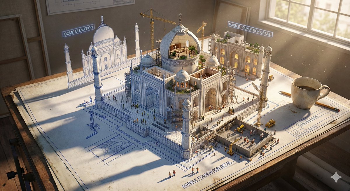 AI Prompt for Large Scale Architectural 3D Scene