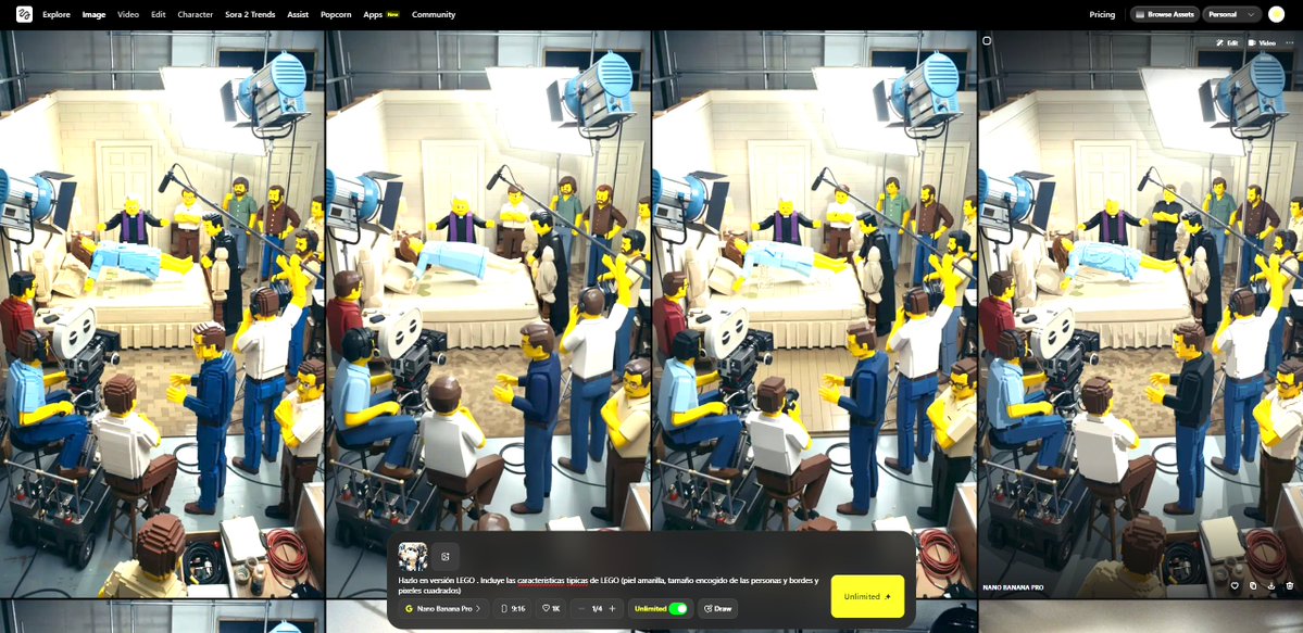 AI Prompt for LEGO Image Transformation
