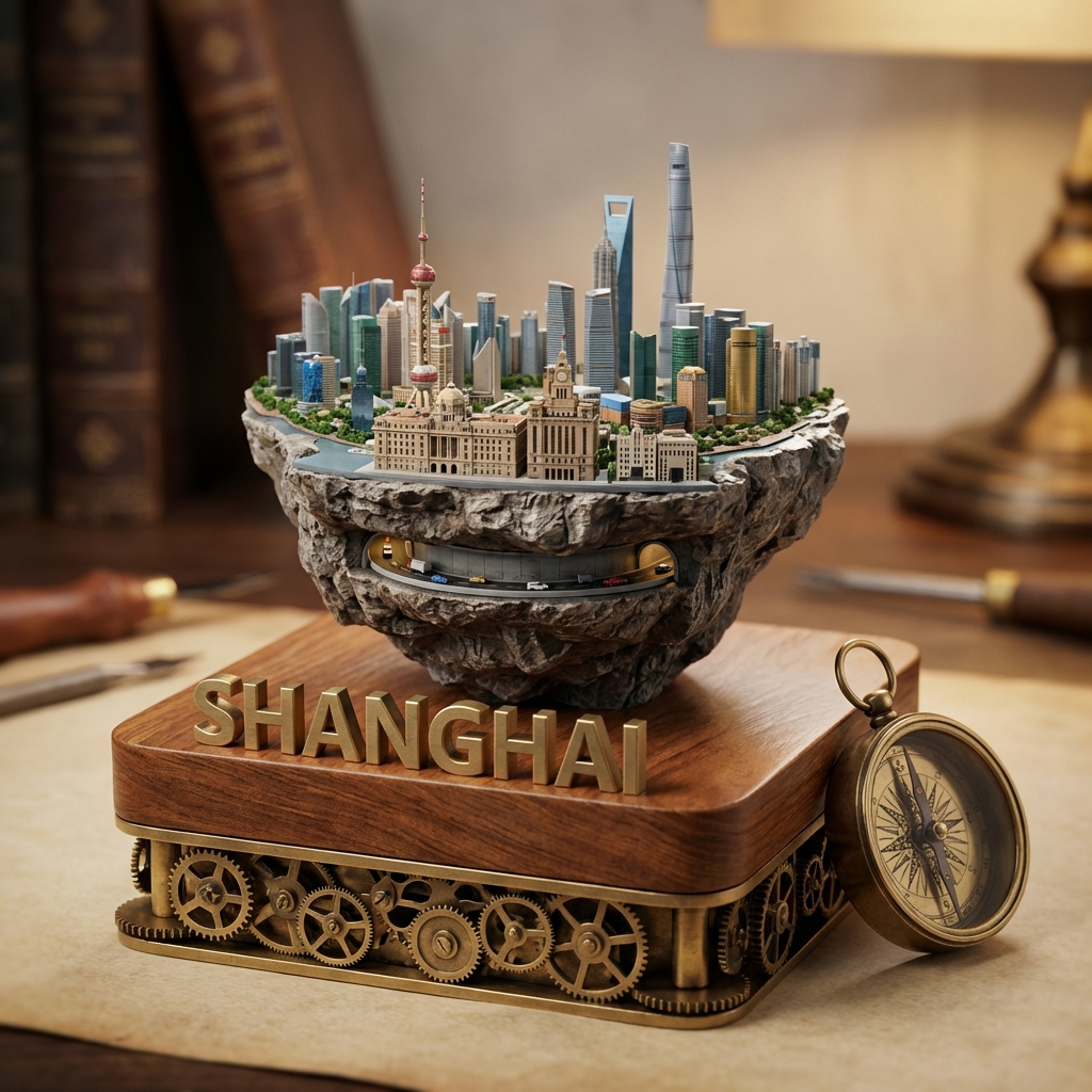 AI Prompt for Miniature Cityscape with Tilt-Shift Effect and Steampunk Details