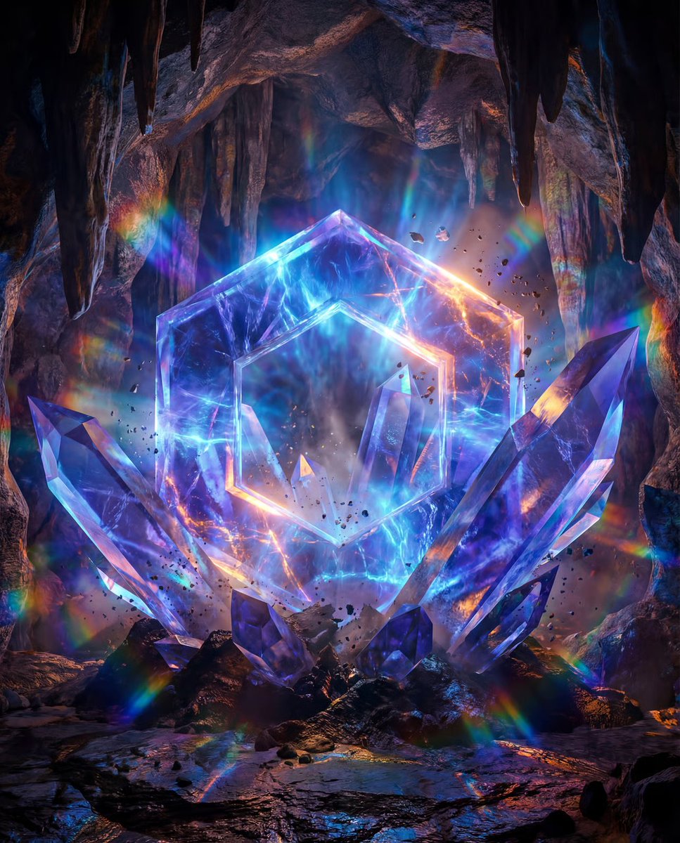 AI Prompt for Photorealistic Crystal Logo Generation with Prismatic Light