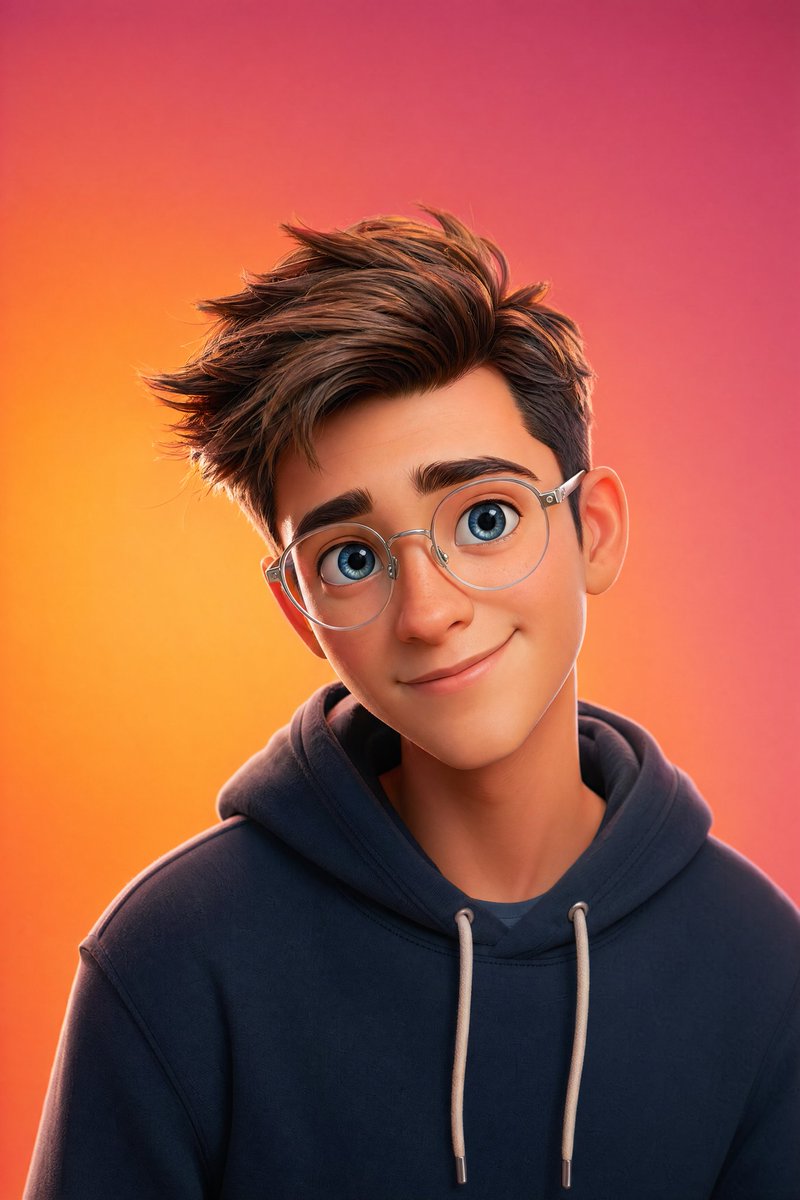 AI Prompt for Pixar-Style 3D Character Portraits with Soft Lighting