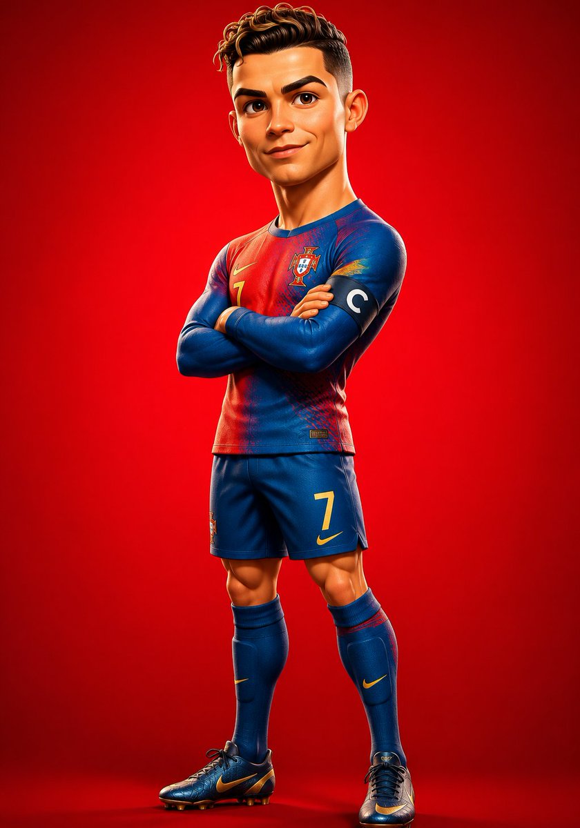 AI Prompt for Realistic 3D Cartoon Soccer Player Avatar with Textures