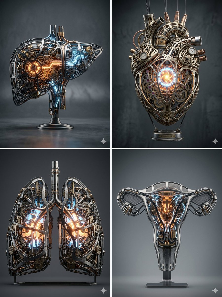 AI Prompt for Realistic 3D Mechanical Core Architecture in High-Realism Octane Render Style