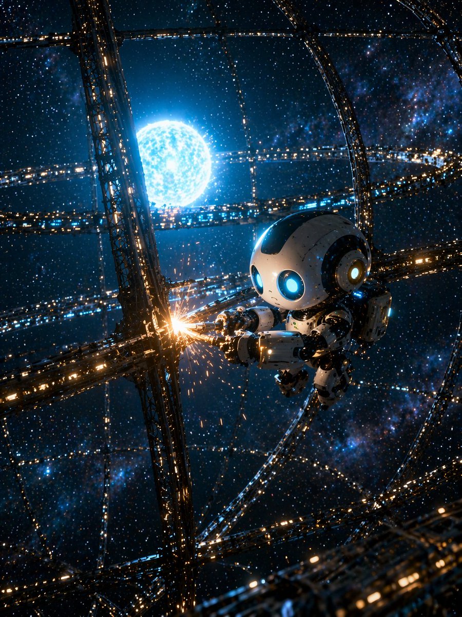 AI Prompt for Sci-Fi Chibi Robot Welding Scene