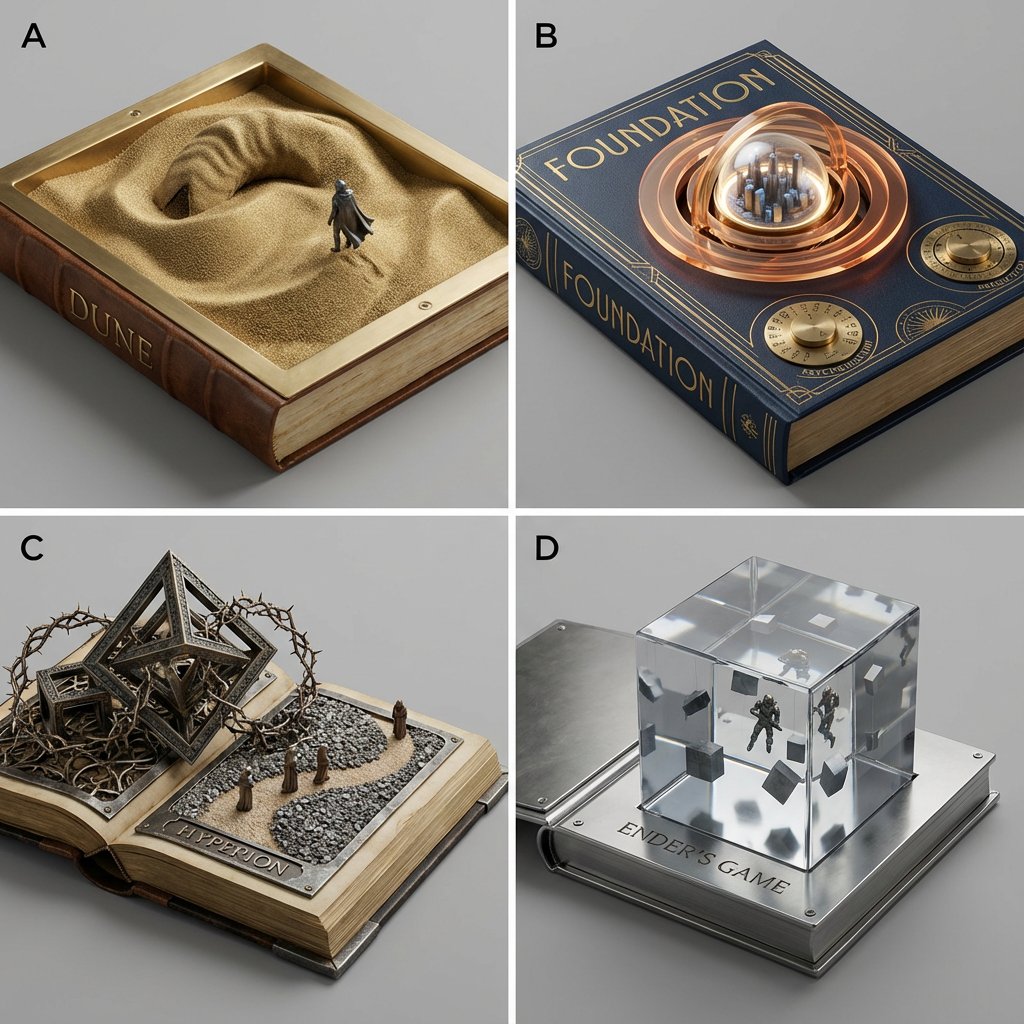 AI Prompt for Sci-Fi Diorama Book Covers