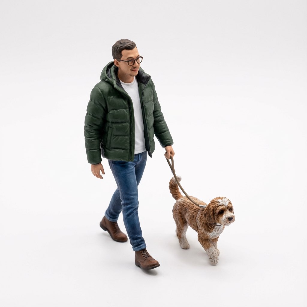AI Prompt for Selfie to Miniature Isometric Figurine Generator