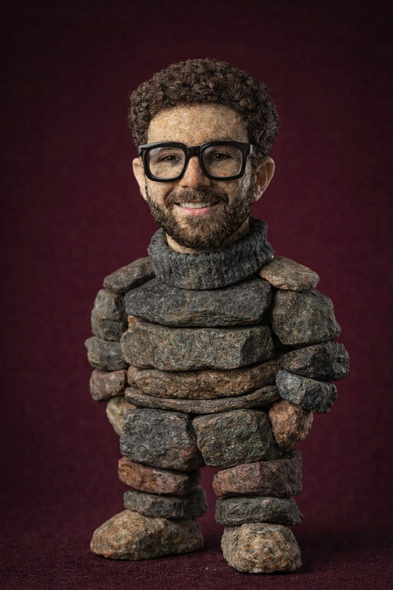 AI Prompt for Stone Figurine Design from Image