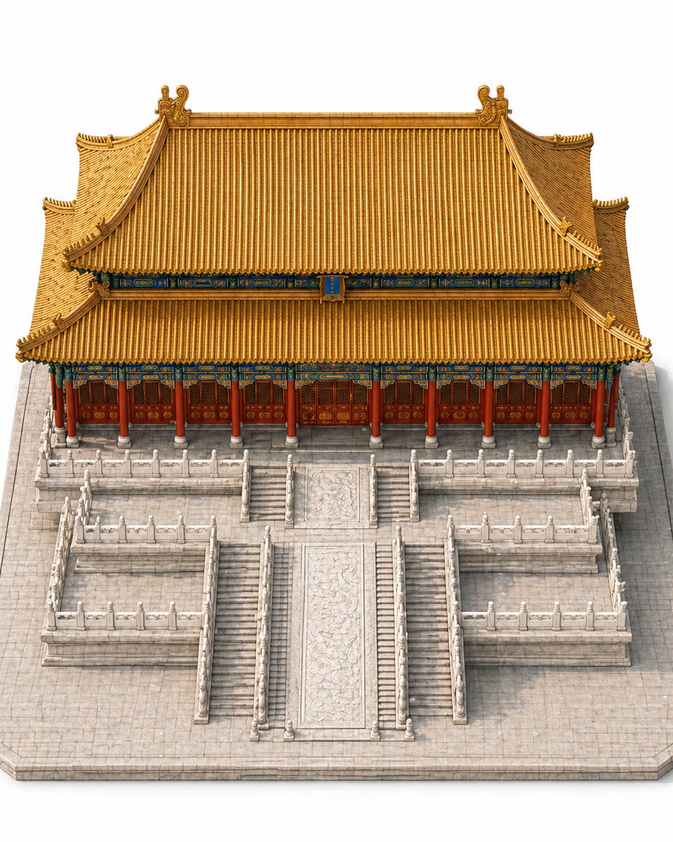 AI Prompt for Traditional Chinese Architecture 3D Render