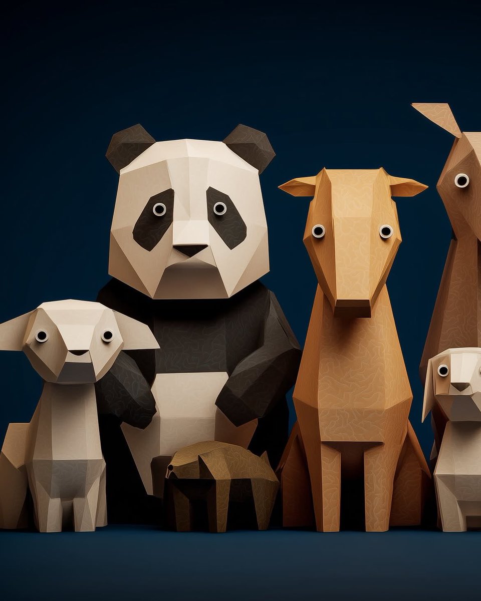 AI Prompt for Ultra-Clean Low-Poly Origami 3D Renders