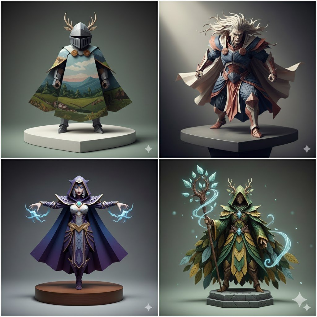 AI Prompt for Ultra-High-Quality Origami Sculpture Image