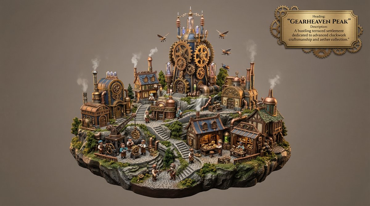 AI Prompt for Whimsical Cyberpunk Miniature Diorama