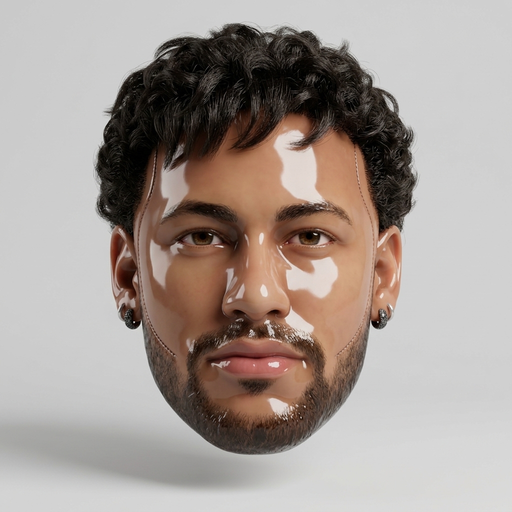 Glossy Vinyl Toy 3D Render Prompt