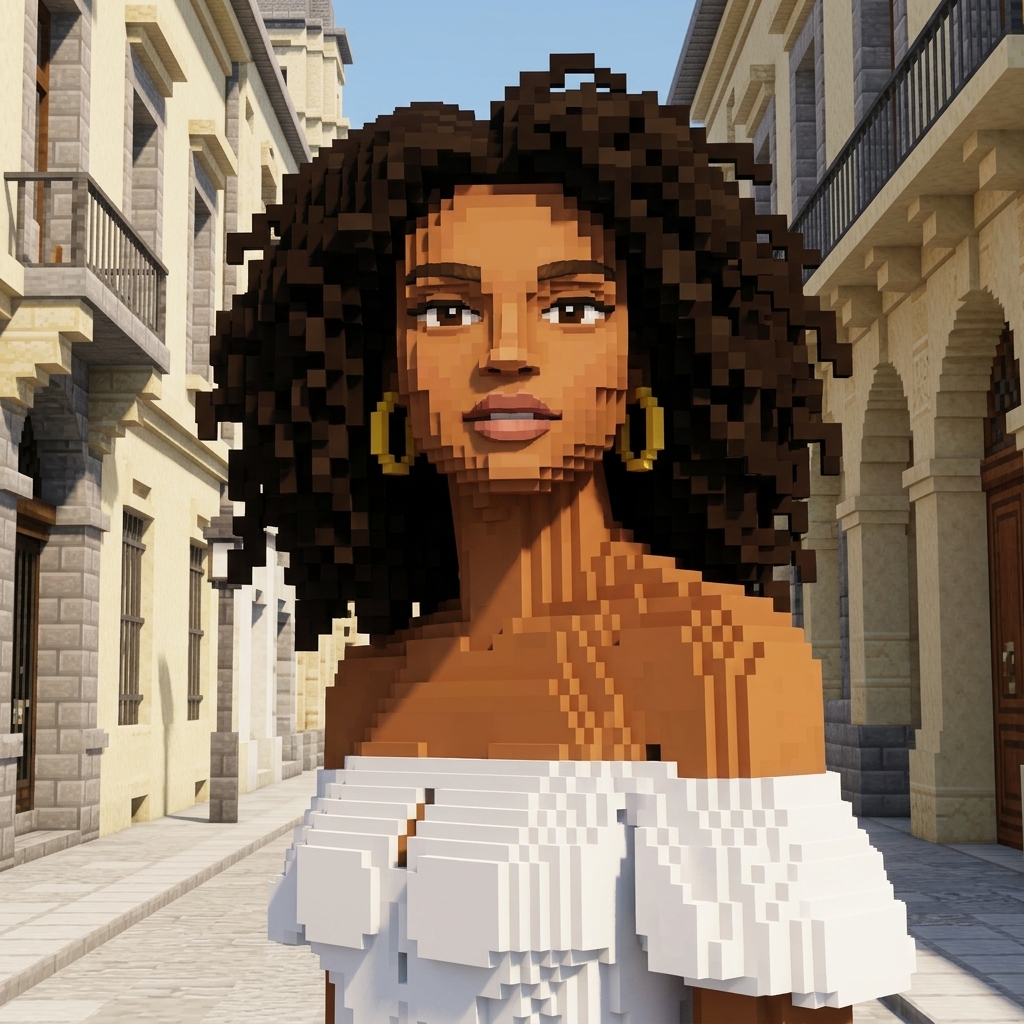 Minecraft Voxel Art AI Photo Transform