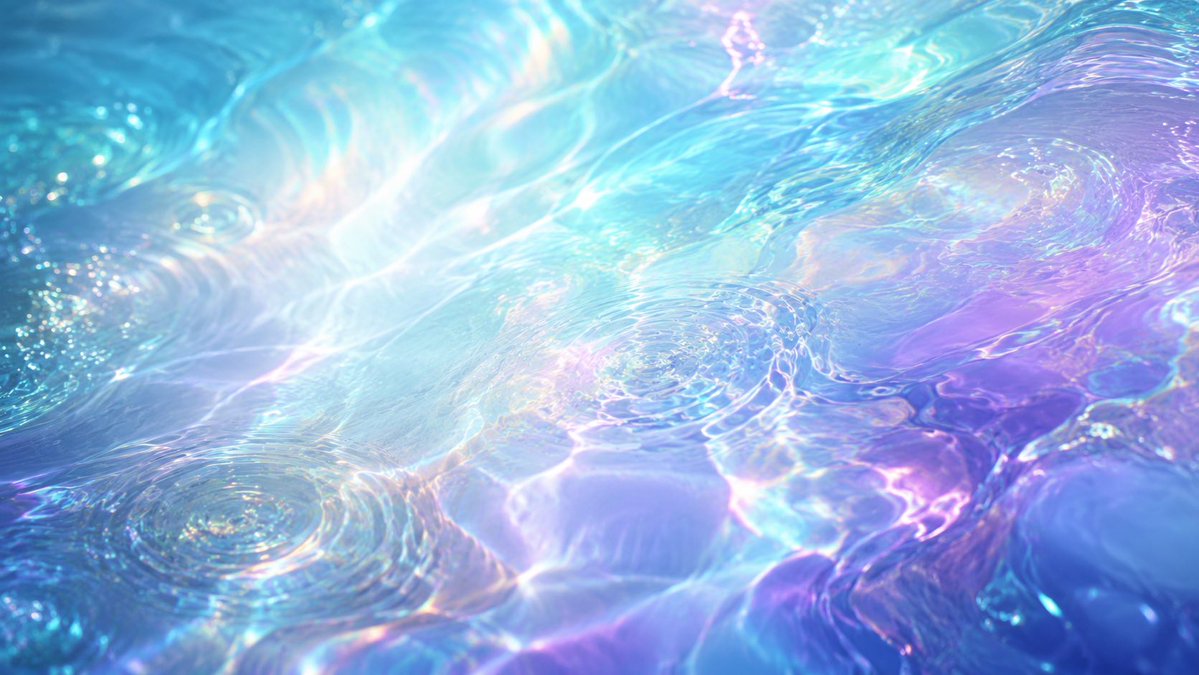 AI Prompt for Luminous Iridescent Liquid Ripples with Macro Lighting