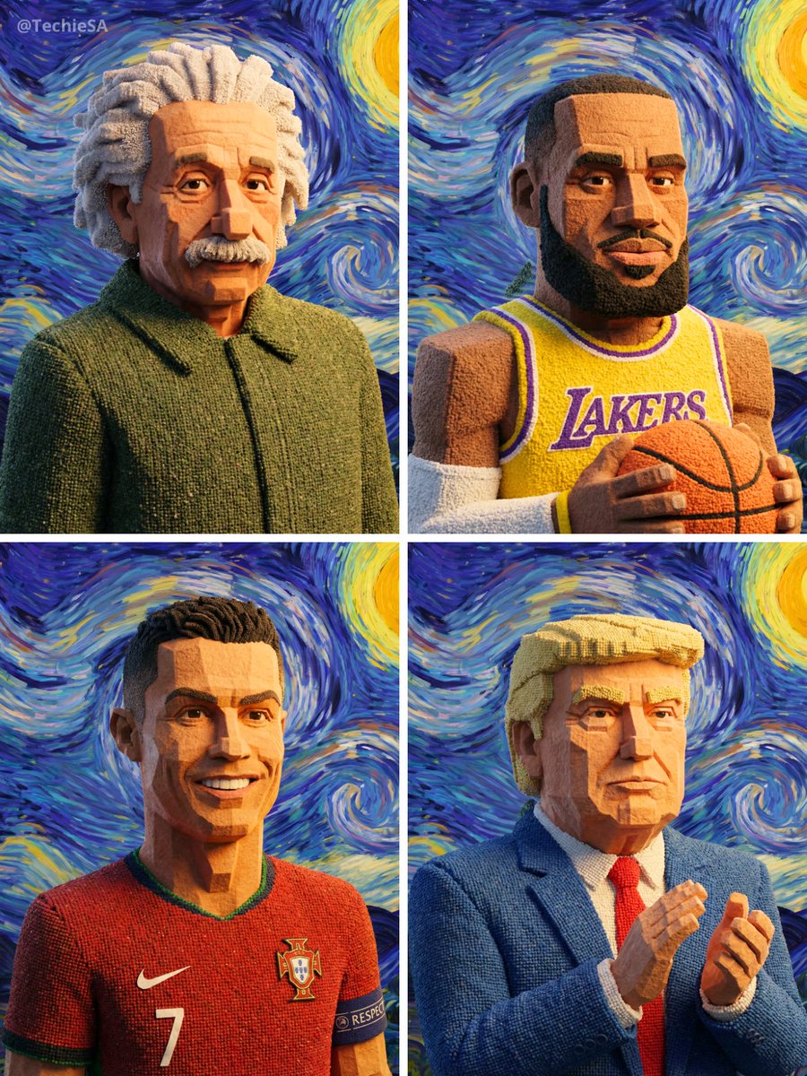 AI Prompt for Minimalist Geometric Clay Figures with 3D Style