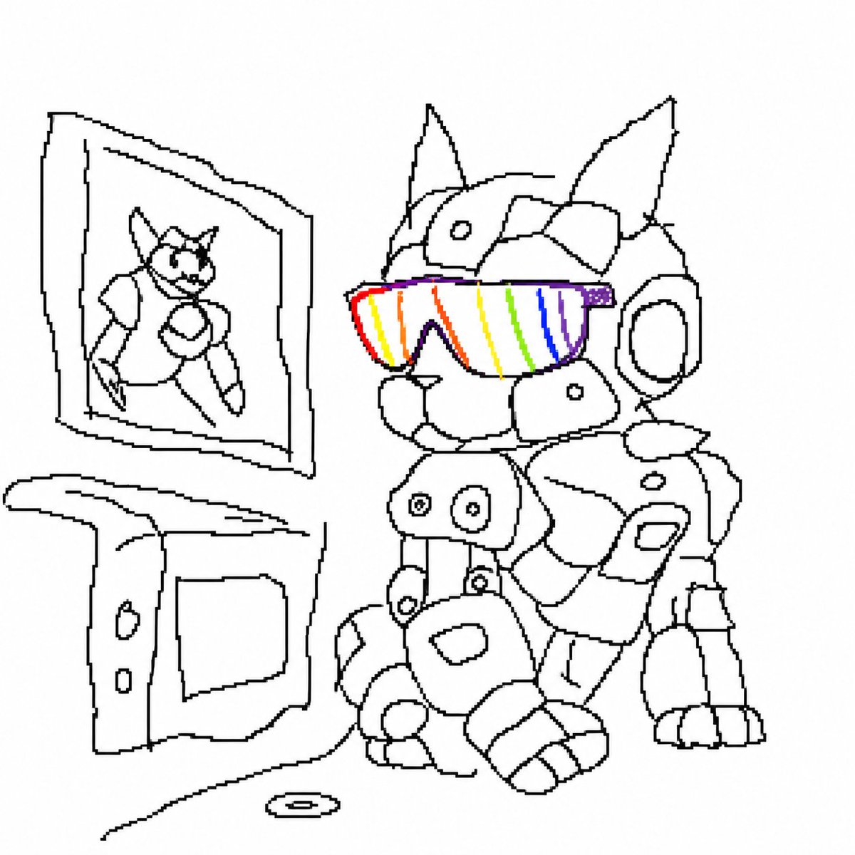 AI Prompt for Pixelated MS Paint Portraits