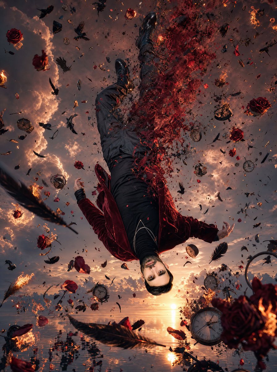 AI Prompt for Surreal, Cinematic Portrait with Reflections and Shapes