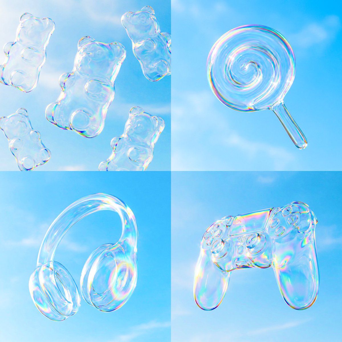 AI Prompt for Unique Iridescent Visual Effects
