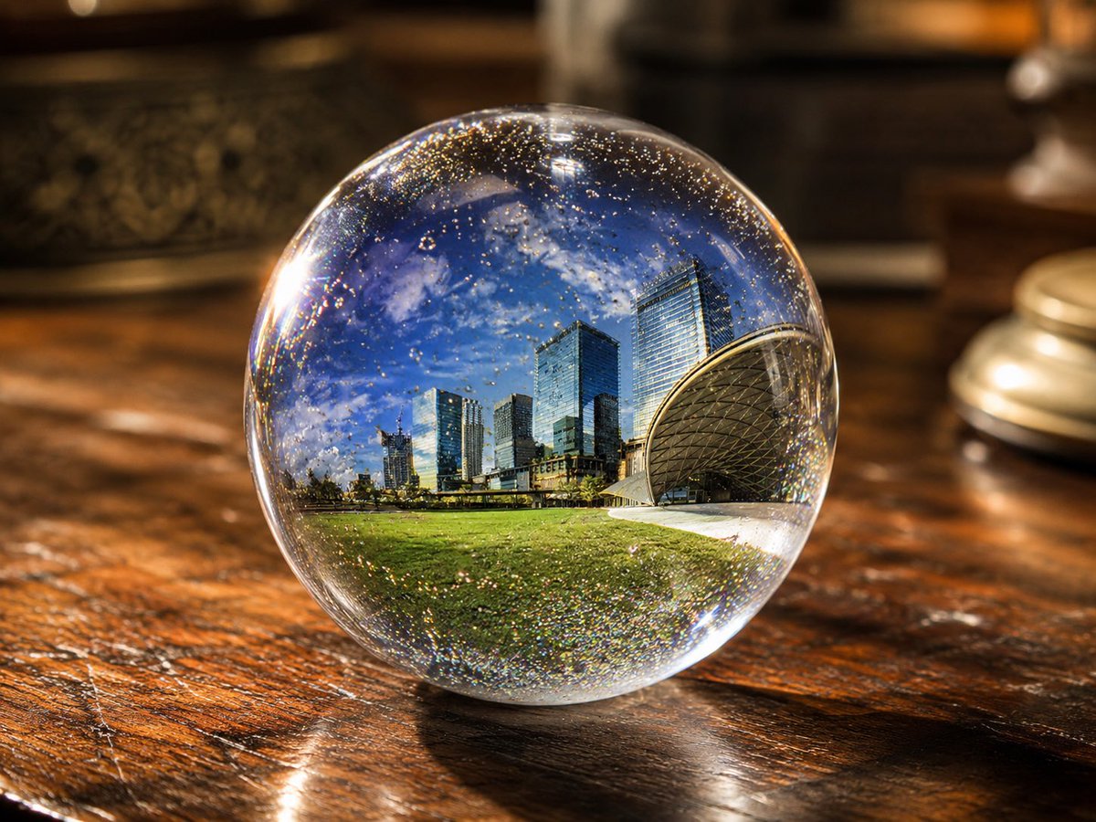 AI Prompt for UV Resin Cityscape Orb Images