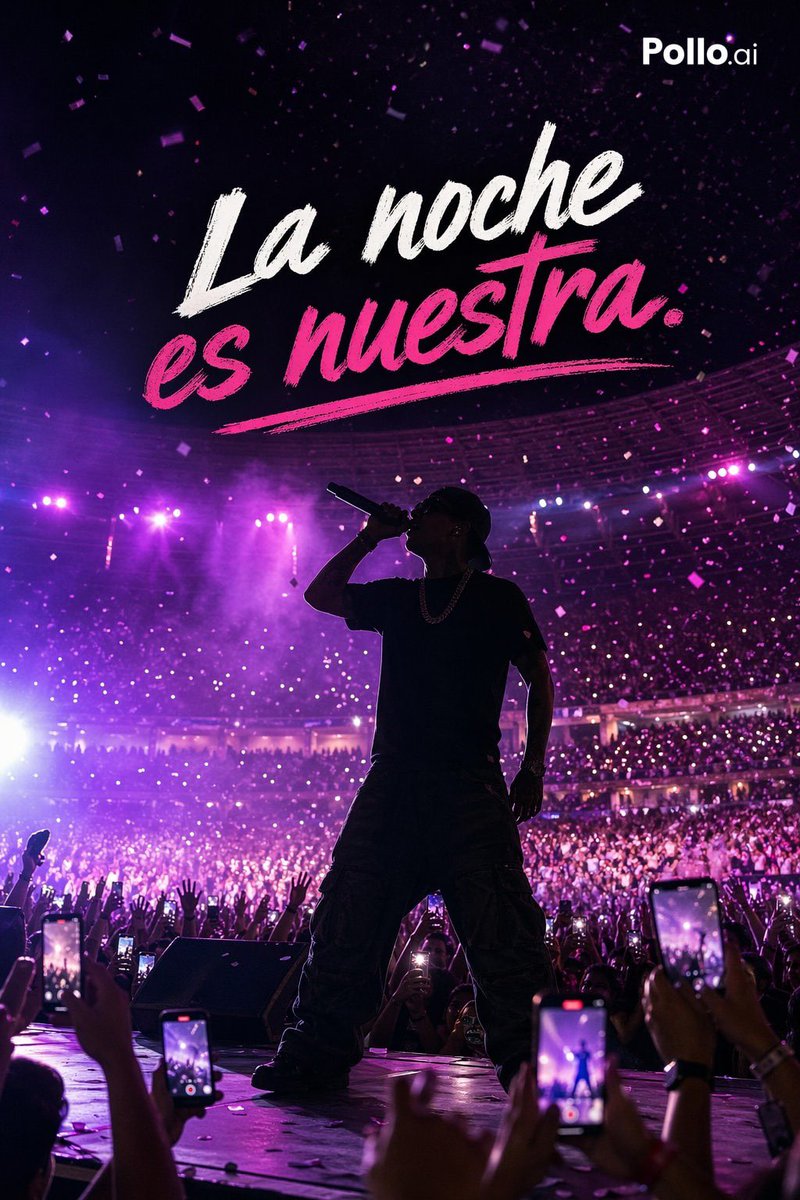 AI Prompt for High-Energy Concert Poster with Neon Lighting