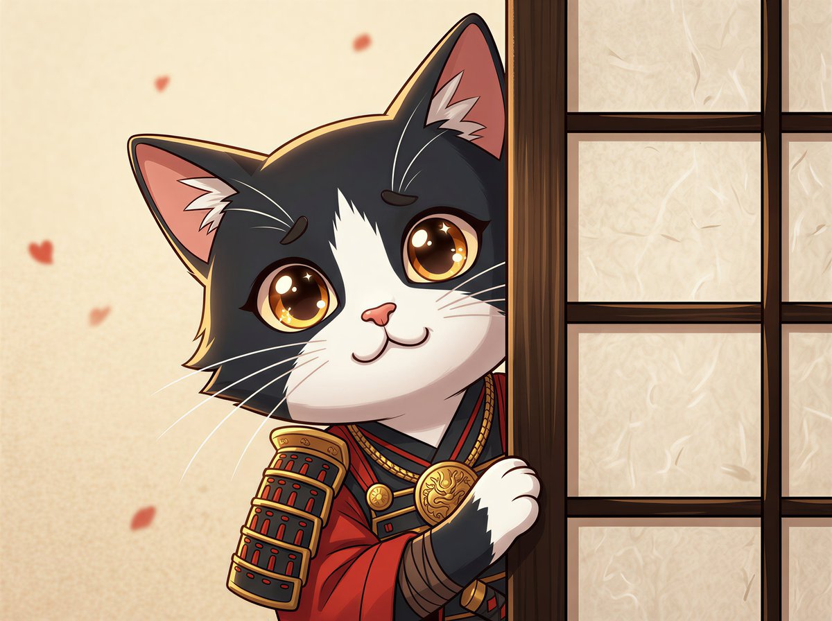 AI Prompt for Cat Peeking from Wall Image
