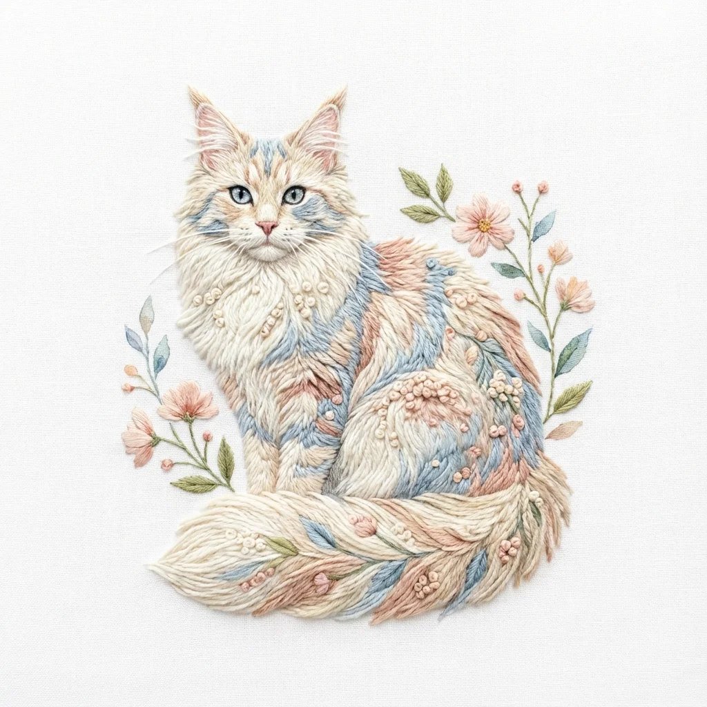 AI Prompt for Custom Embroidered Patch Design with Akita Dog