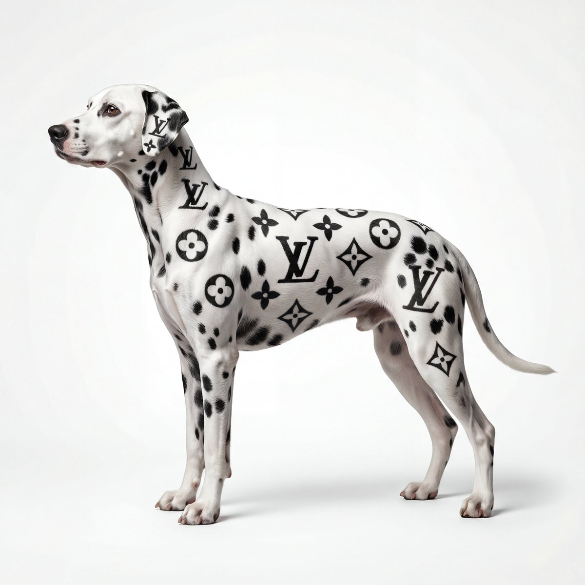 AI Prompt: Generate Luxury Brand Animal Portraits with Integrated Patterns