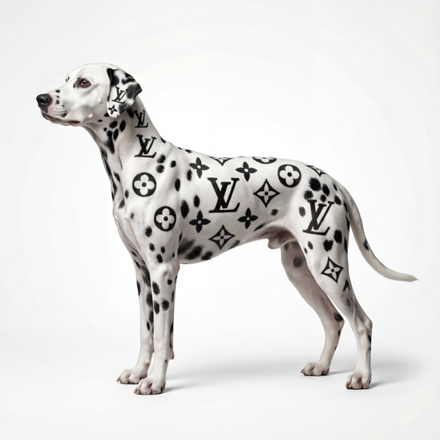 Museum-Quality Animal Portrait with Brand Pattern Design