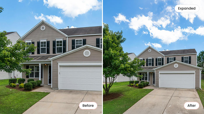 AI Photo Extension for Real Estate