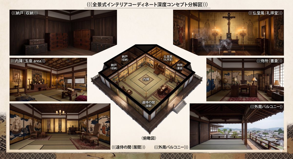 AI Prompt for Azuchi-Momoyama Period Castle Floor Plan Design