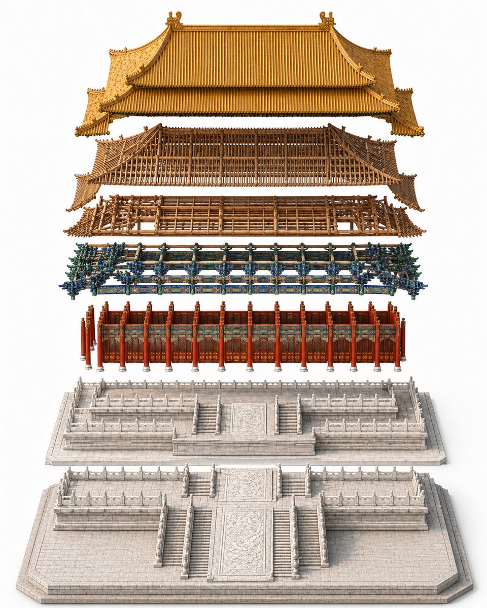AI Prompt for Detailed 3D Imperial Palace Hall Diagrams for Architects and Designers