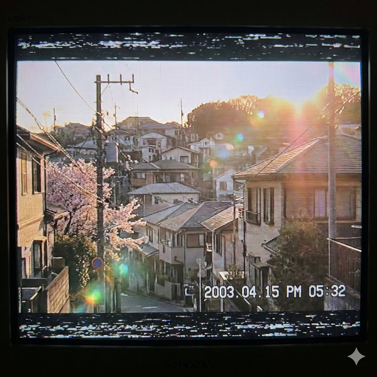 AI Prompt for Dreamy Japanese Townscape: Vintage 2000s Style