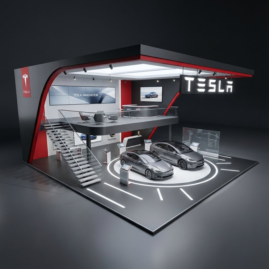 AI Prompt for Hyper-Realistic Exhibition Booth Design