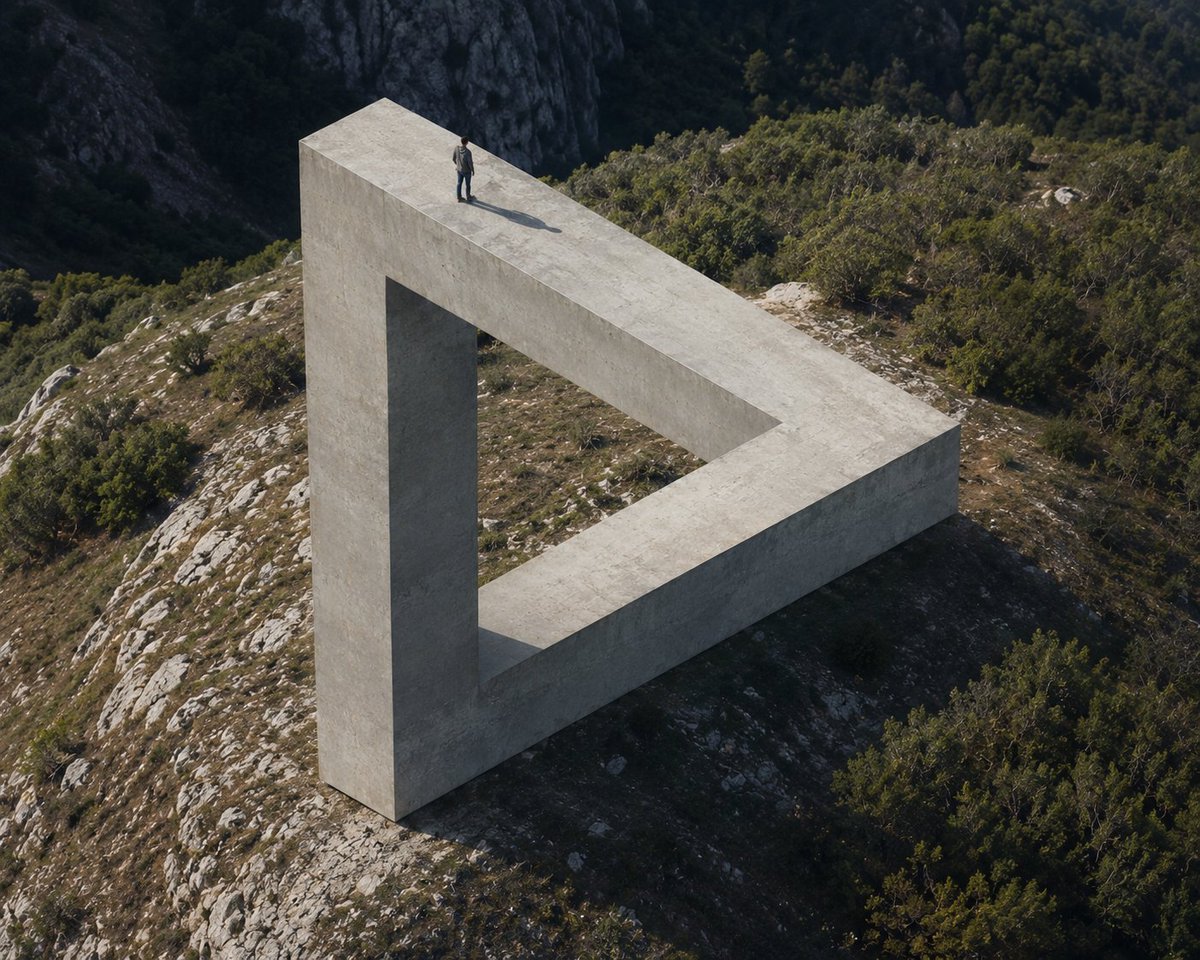AI Prompt for Impossible Architecture Scene Generation
