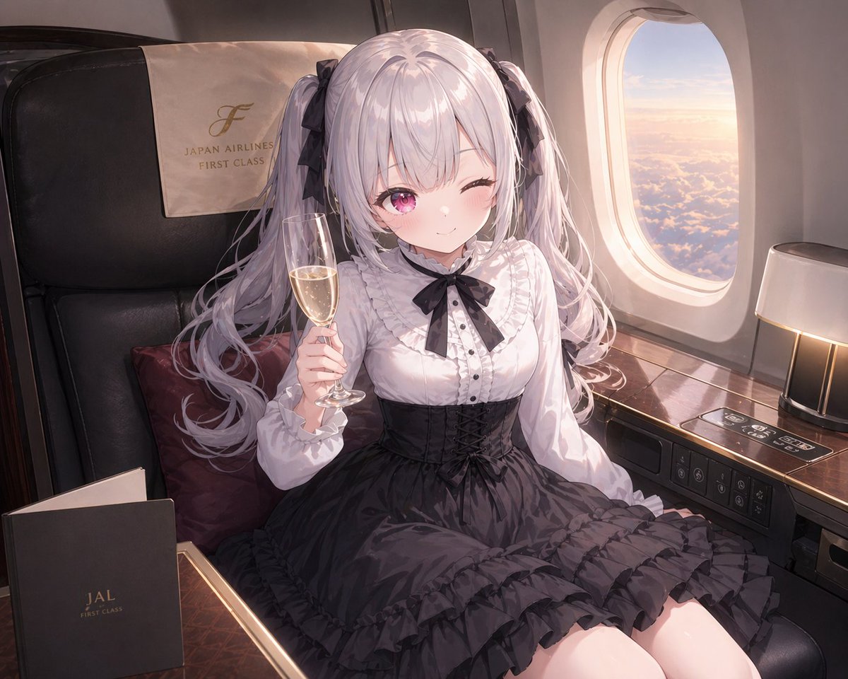 AI Prompt for Japan Airlines A350 First Class Cabin Interior