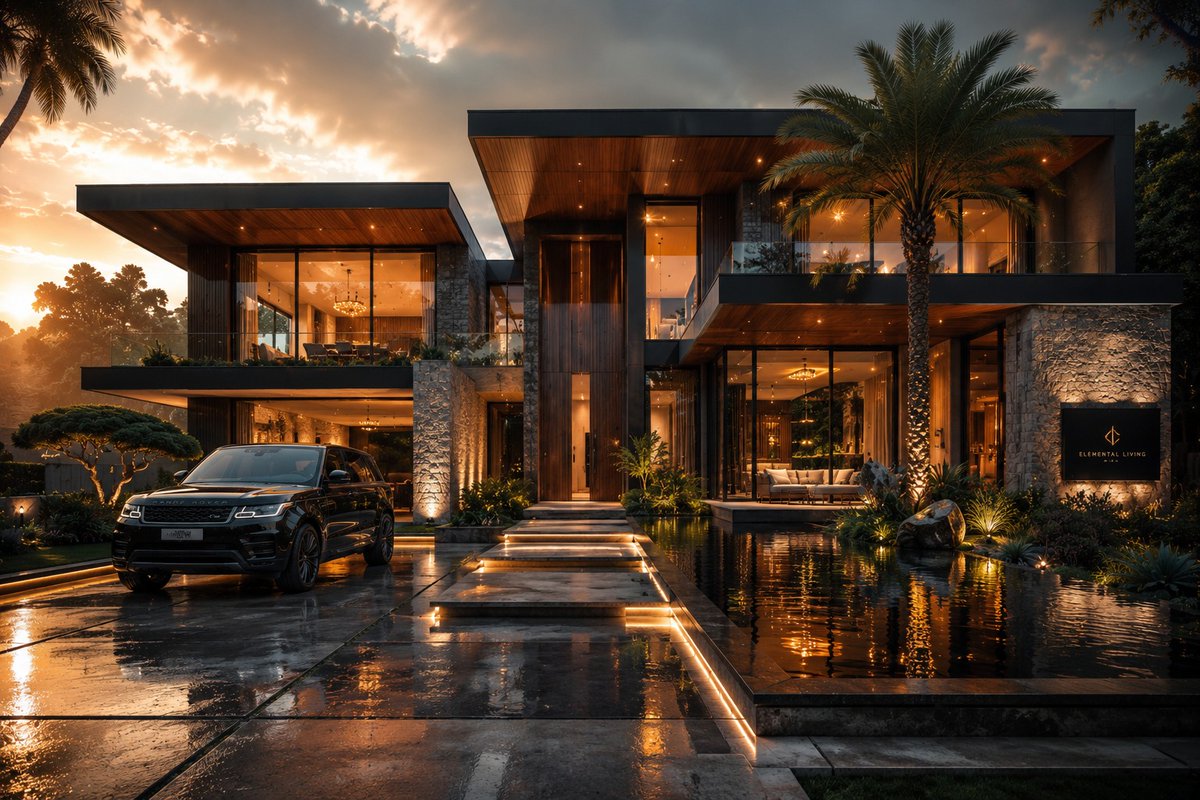 AI Prompt for Luxury House Exterior Visualizations