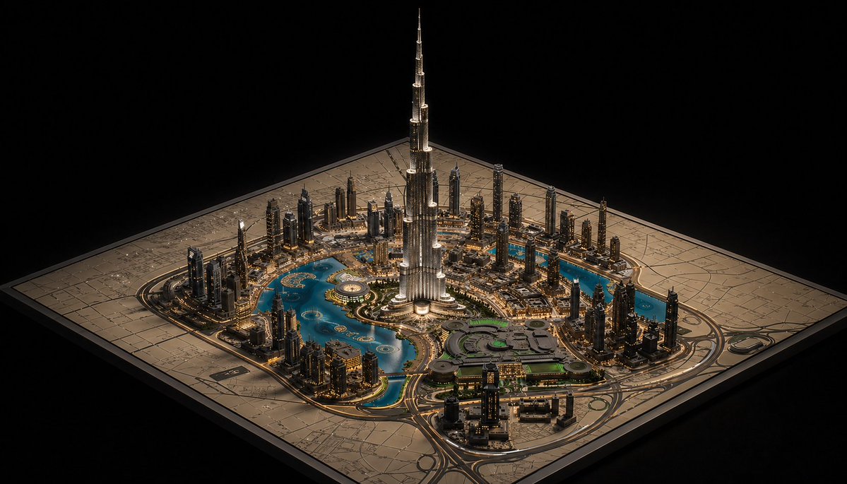 AI Prompt for Luxury Miniature City 3D Model