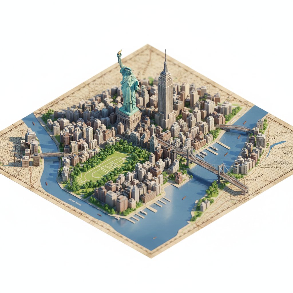 AI Prompt for Photorealistic Cityscape Diorama