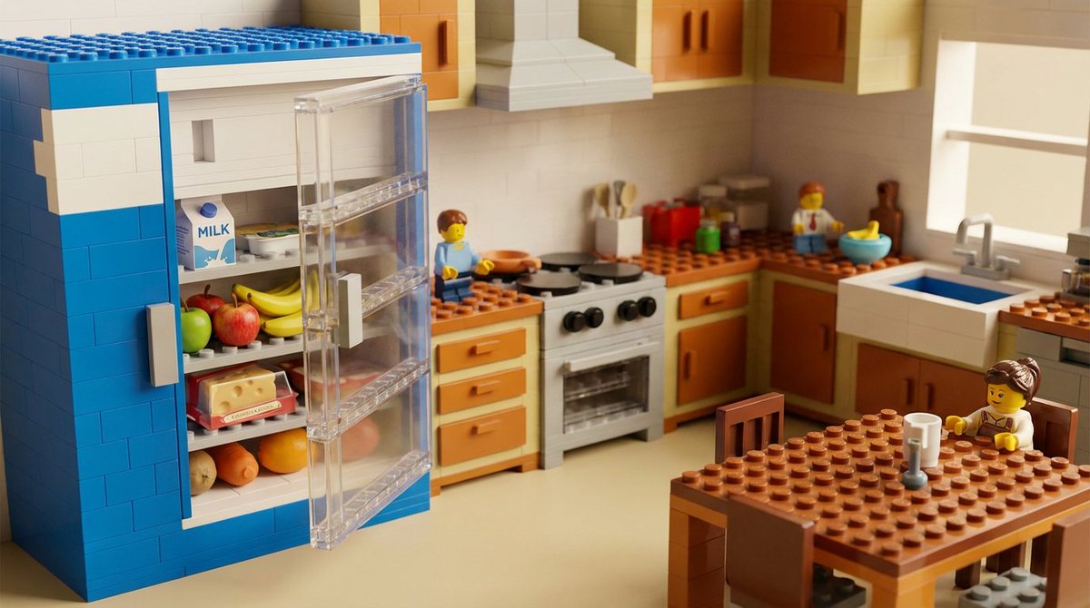 AI Prompt for Surreal Kitchen Scene Generation with Realistic Details