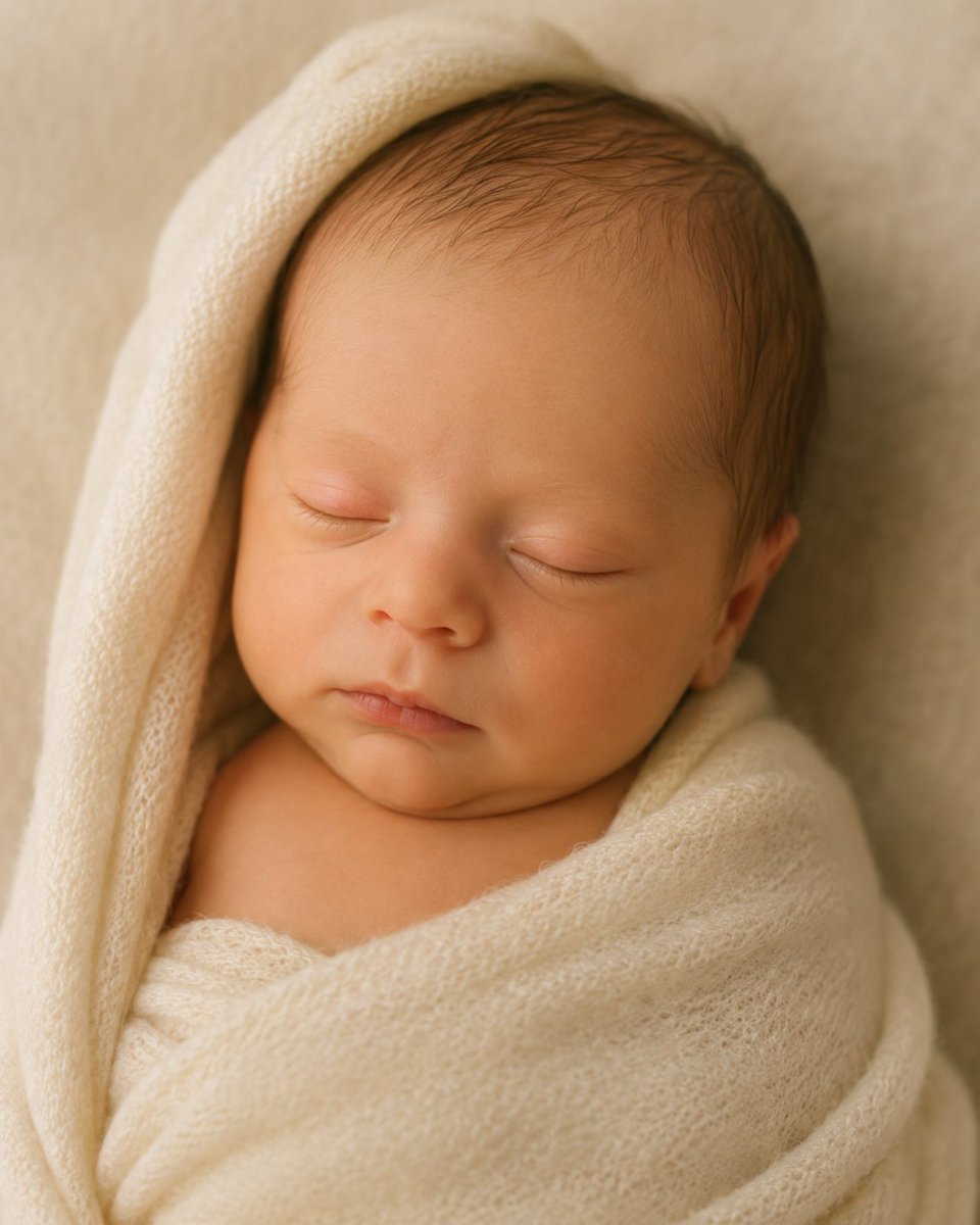 AI Prompt for Realistic Newborn Baby Portrait Generation from 4D Ultrasound