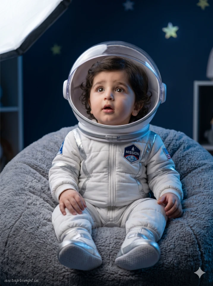Astronaut Baby Photo Editing Prompt