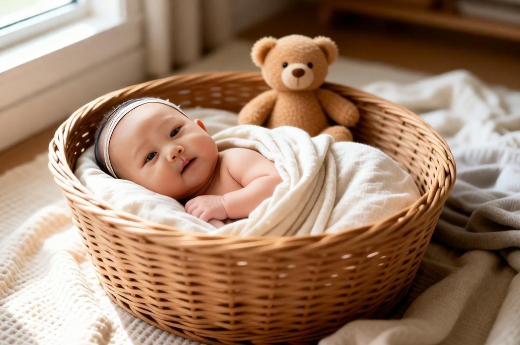 Cozy Baby Basket Photoshoot