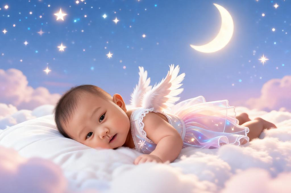 Dreamy Angel Baby Cloud Photoshoot